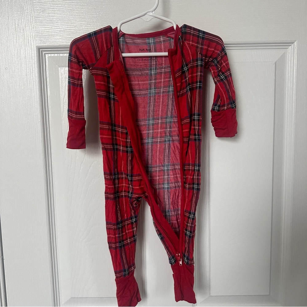 Little Sleepies Red Plaid